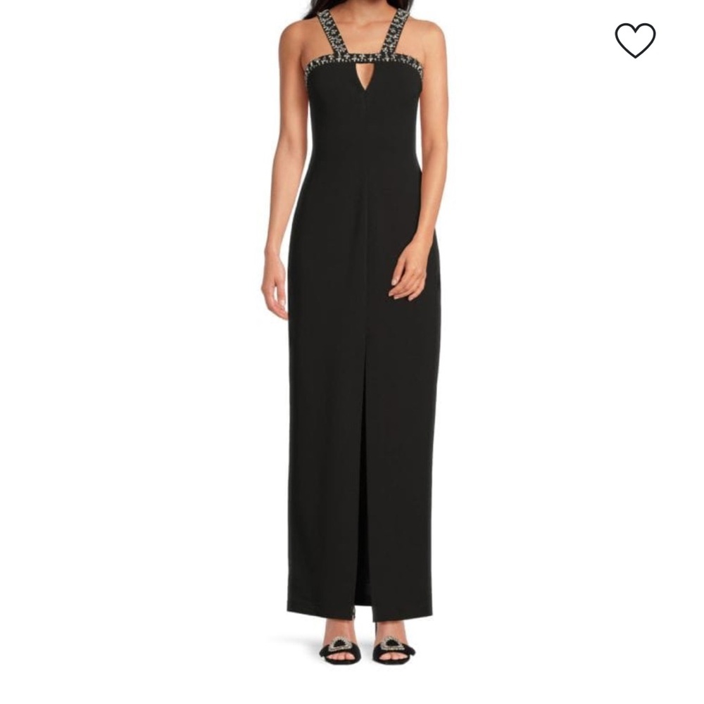 Vince Camuto Black Dress with Embellishments